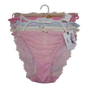 Jessica Simpson 5 Pack Ultra Flirty Bikini Fit Lace Panties Size Medium  $60